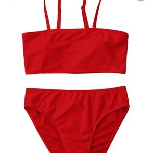 🔺Red, high-waisted bikini. Brand new!
